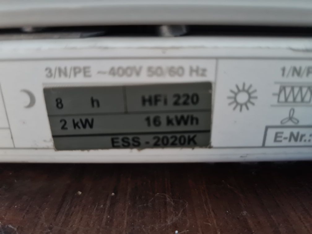 Piec akumulacyjny Dimplex S20E 2 sztuki