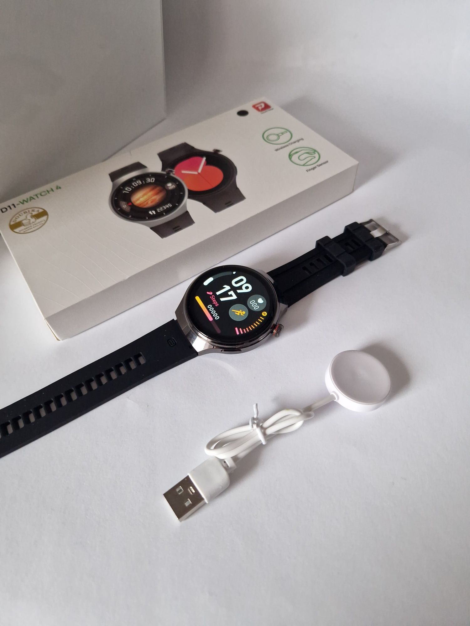 Watch gt4, pełny komplet smartwatch
