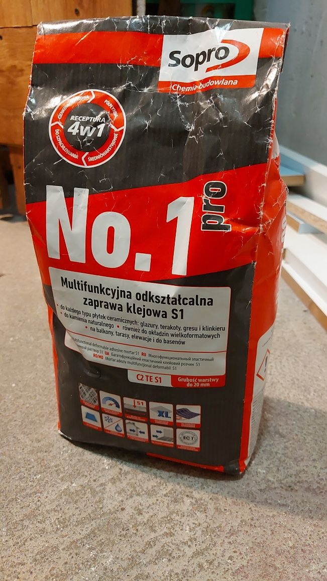 Zaprawa klejowa multifunkcyjna odkształcalna Sopro No. 1 Pro