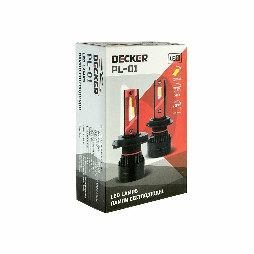 Автолампи LED DECKER PL-01 10000Lm, PL-03 12000Lm