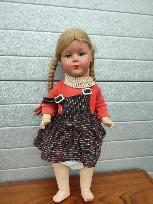 Stara kolekcjonerska lalka Celuidowa - Ciekawa - Design - D