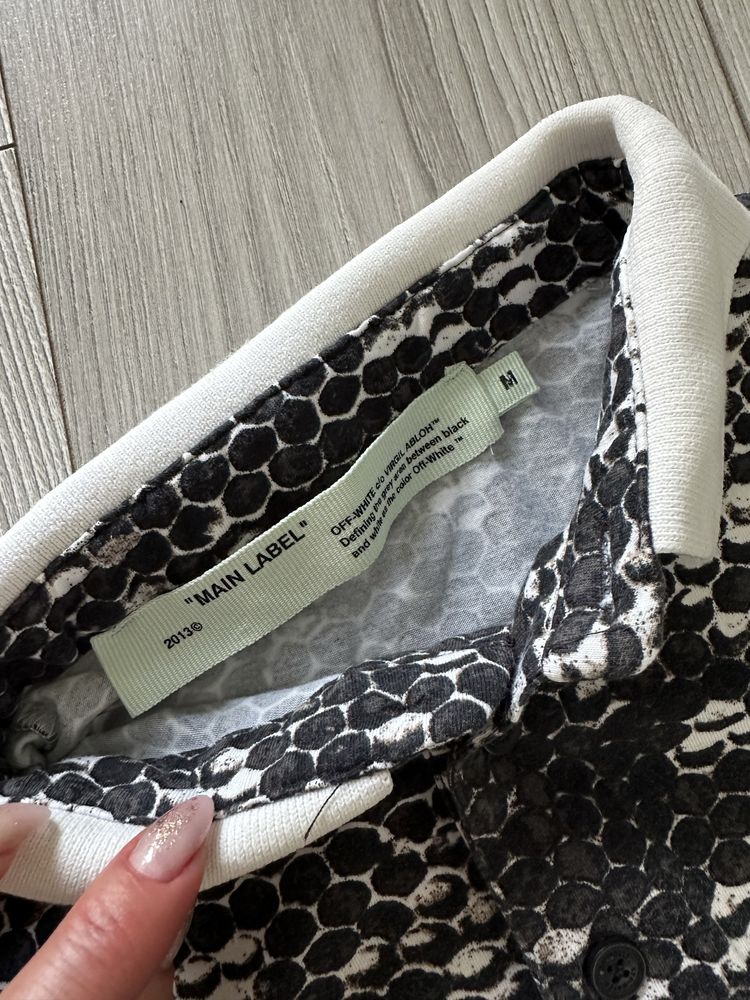 Off White koszulka  meska polo tshirt piekny M