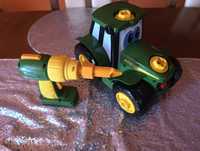 Traktor John Deere + wkrętarka