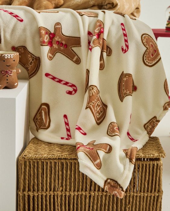 Świąteczny koc 130x160cm, nowy