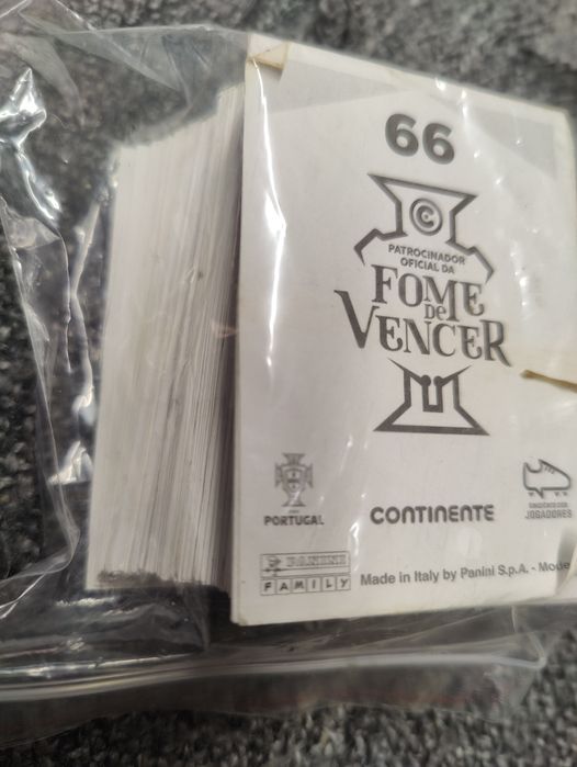 Cromos futebol fome de vencer