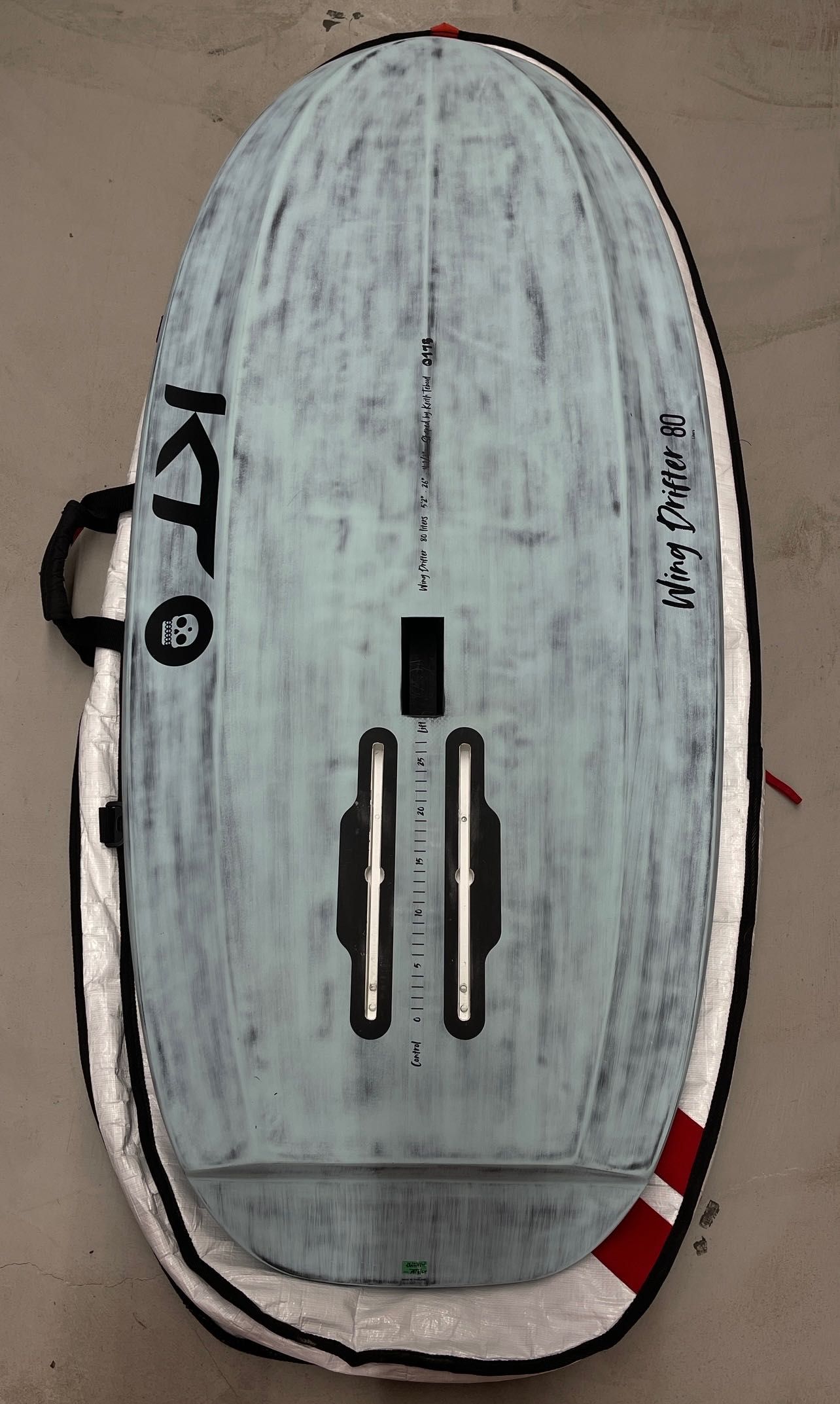 Deska KT Wing Drifter 80l Wingfoil + pokrowiec MFC + strapy MFC +leash