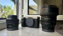Sony Alpha 7c com garantia com opção + 1.4/35 GM + 2.5/50 G