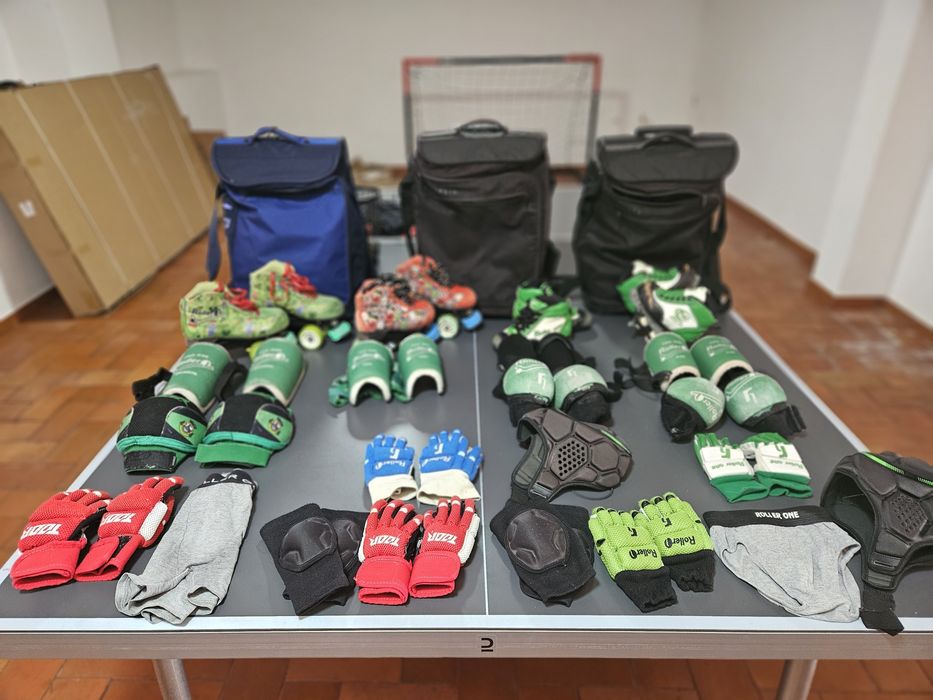 Conjuntos hoquei patins (patins + acessorios) do 36 ao 28