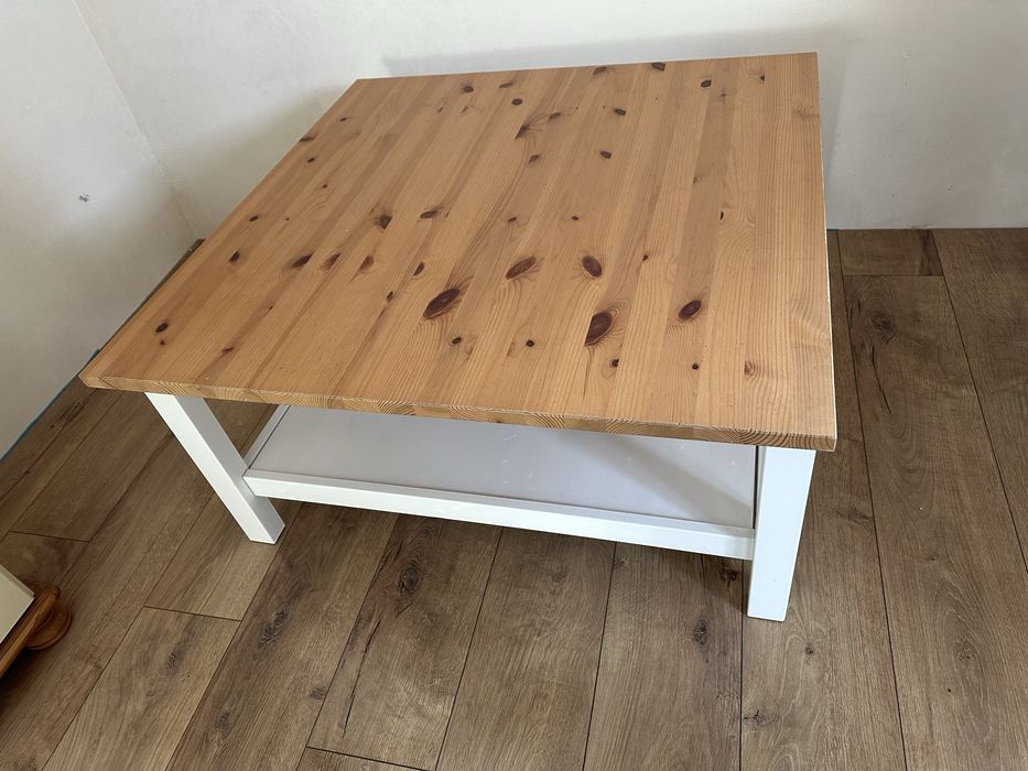 Hemnes stolik kawowy ława biala bejca ikea