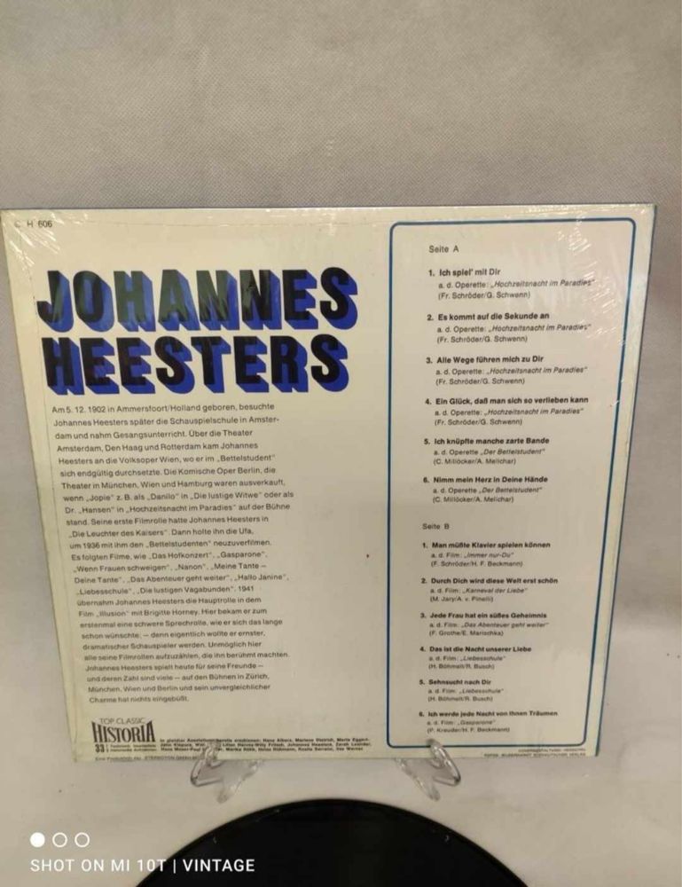 Płyta winylowa Johannes Heesters nr.4008