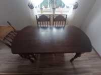 Stół dębowy+ 6 krzeseł