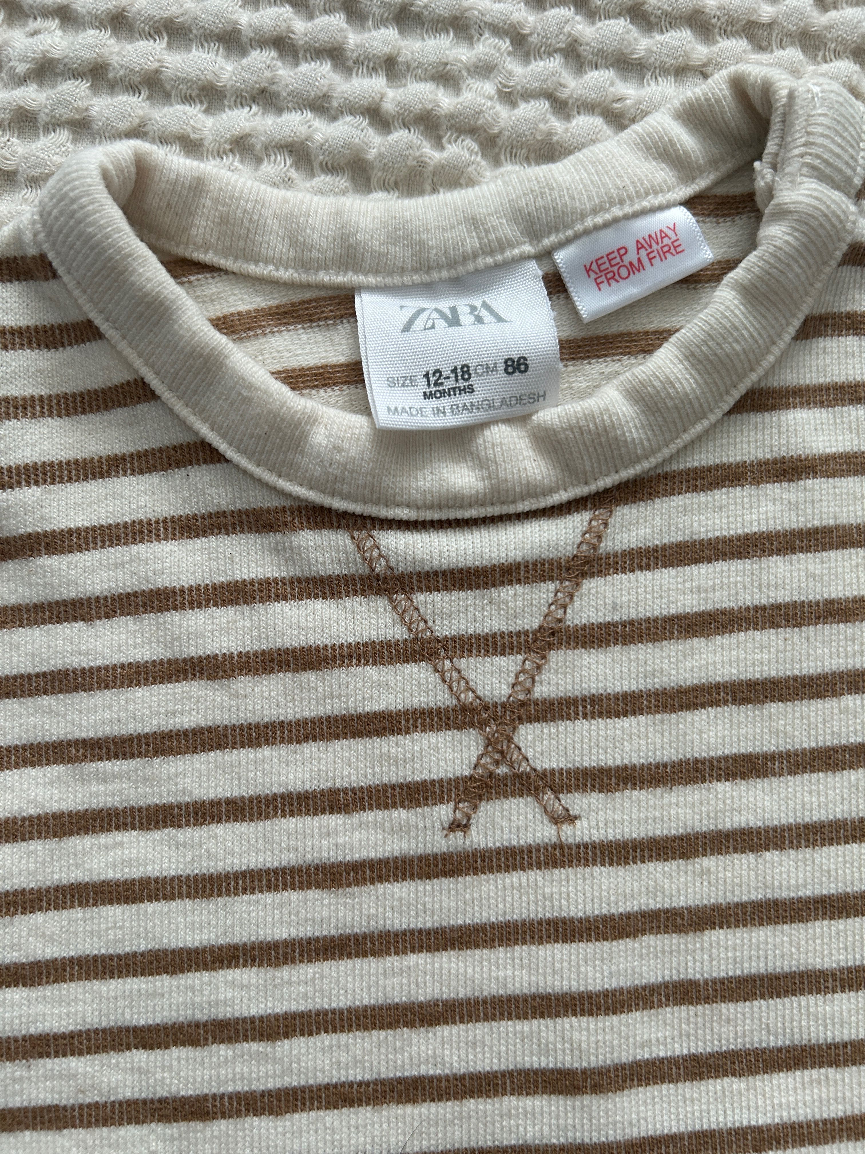 Koszulka bluzka longsleeve Zara 86 paski