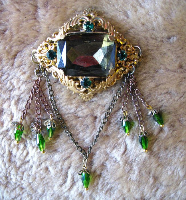 Брошь ЧССР , филигрань, как новая Крупная