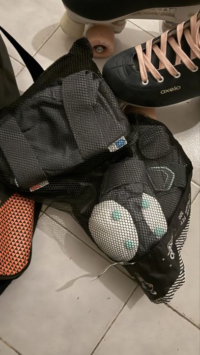 Patins com accesorios