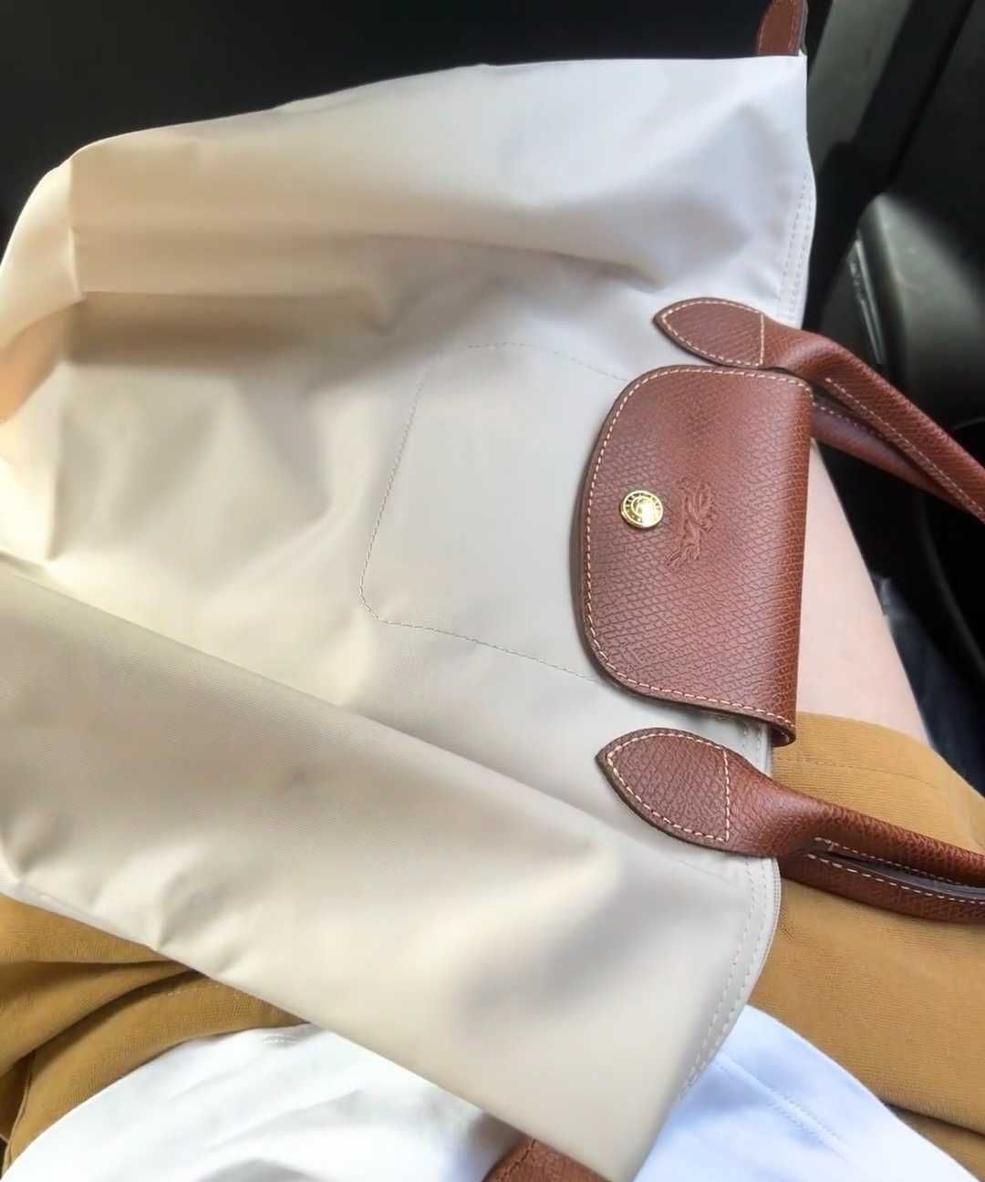 LongChamp Torba torebowa LE PLIAGE ORIGINAL L, Biały papierowy