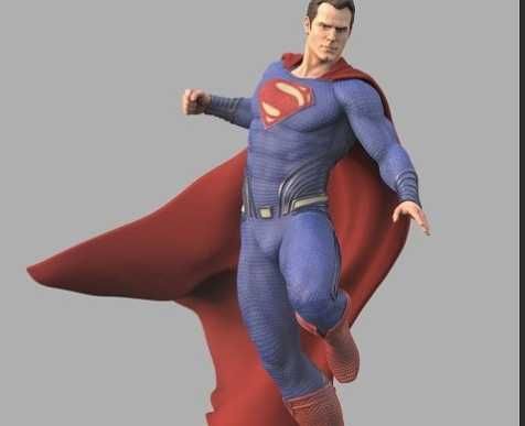 Figurka Superman, Henry Cavil, DC, Żywica, Ręcznie Malowana