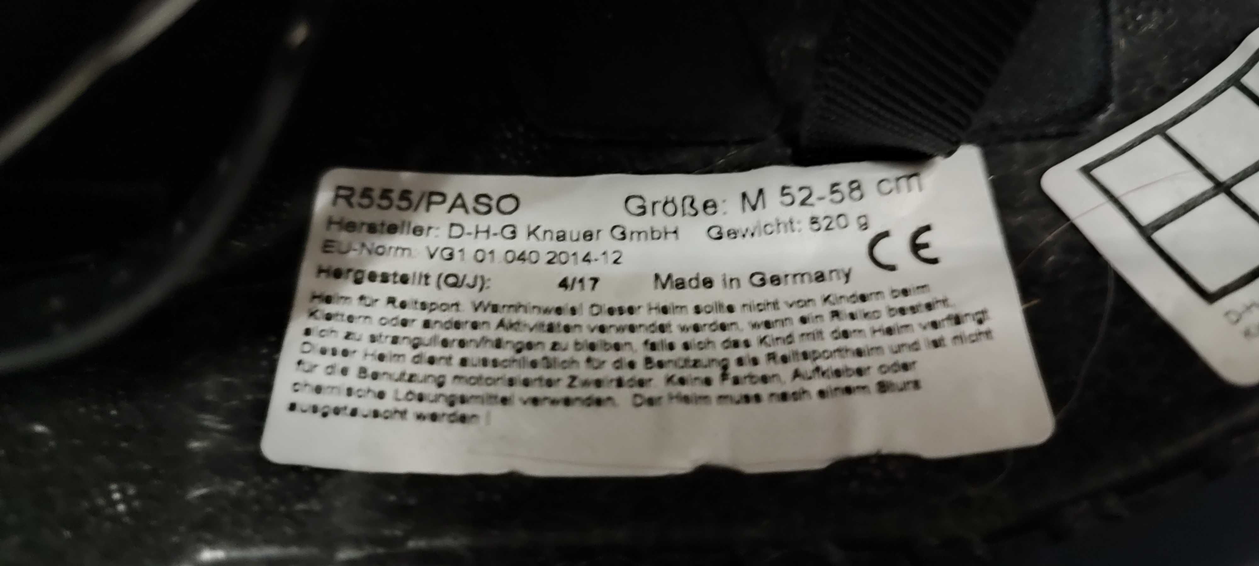 Kask jeździecki.