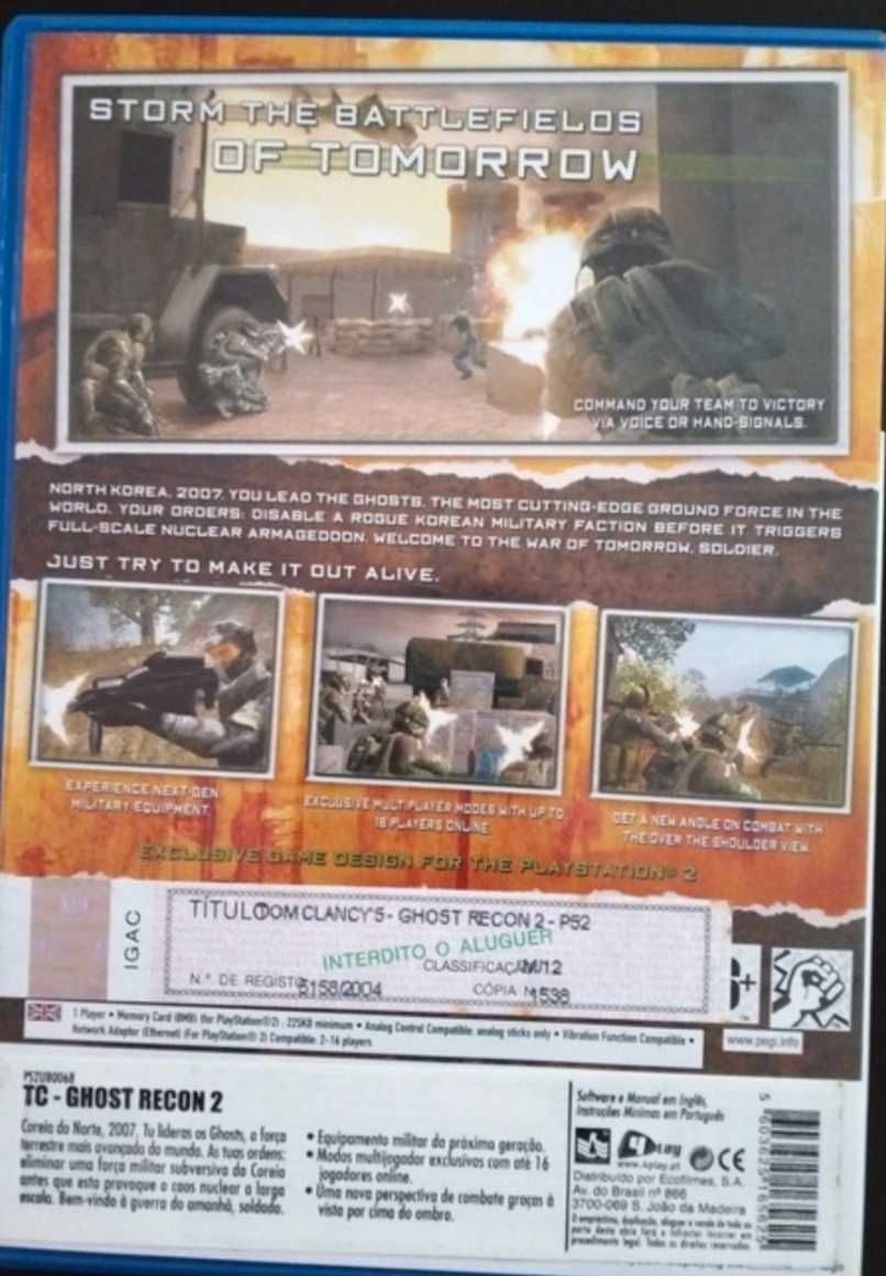 Jogo PlayStation 2 Ghost Recon