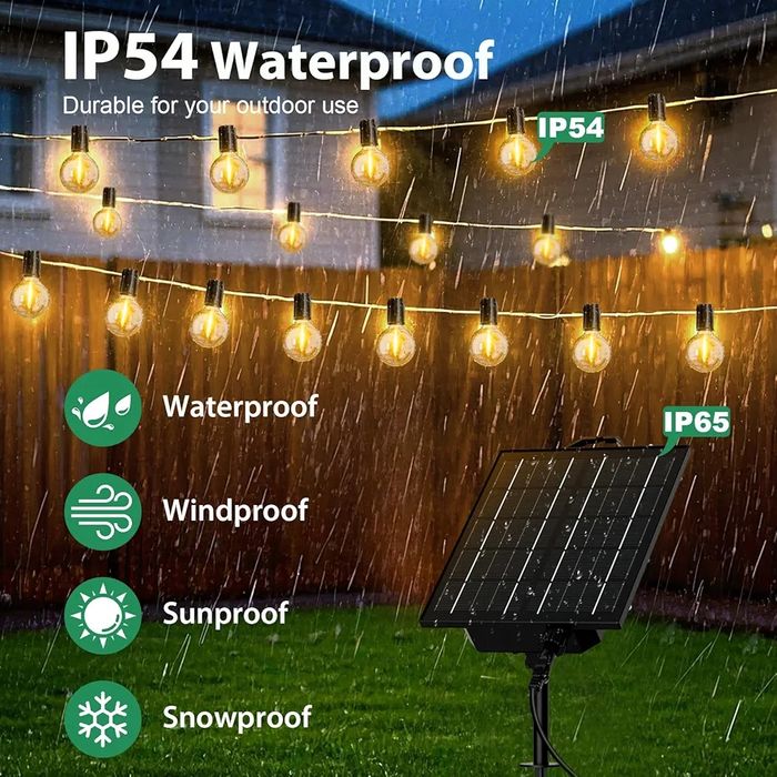 LED гірлянда на сонячній панелі FIFlying G40006-V0 (24+1 лампа)