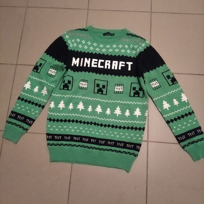 Sweter świąteczny Minecraft na wzrost 158 cm Primark