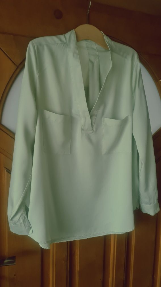 Zielona bluzka koszulowa Reserved 46