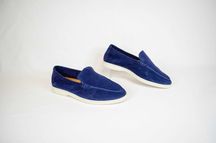 Loro Piana Summer Walk Замшевые Туфли Лоферы Оригинал! Размер 40 25,5