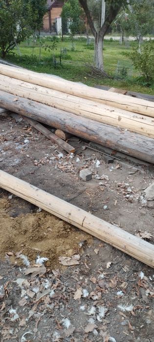 Кругляк сухий, струганий для альтанки, криниці