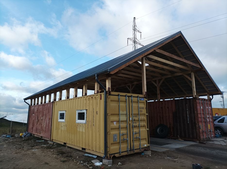 Wiata, hala, zadaszenia kontenerowe