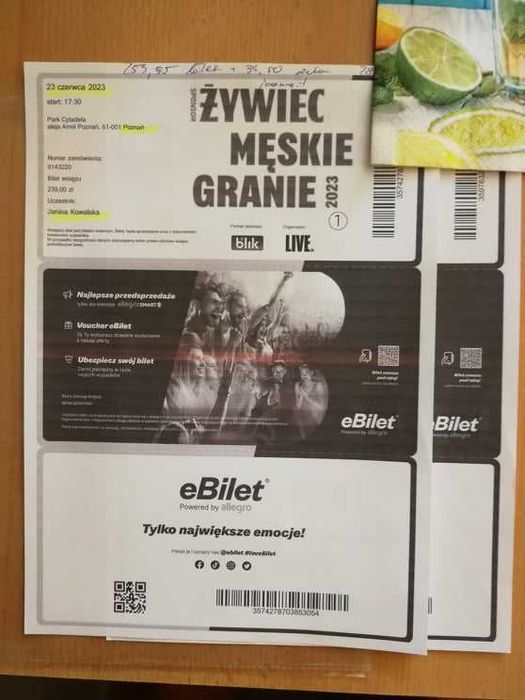 2 bilety na Męskie Granie 2023: Poznań - PĄTEK 23.06.2023