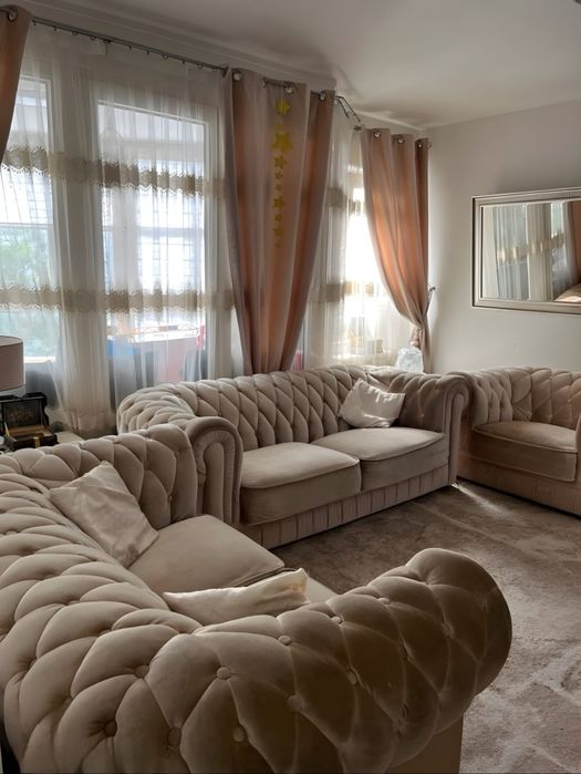 Wypoczynek Chesterfield komplet 2+1