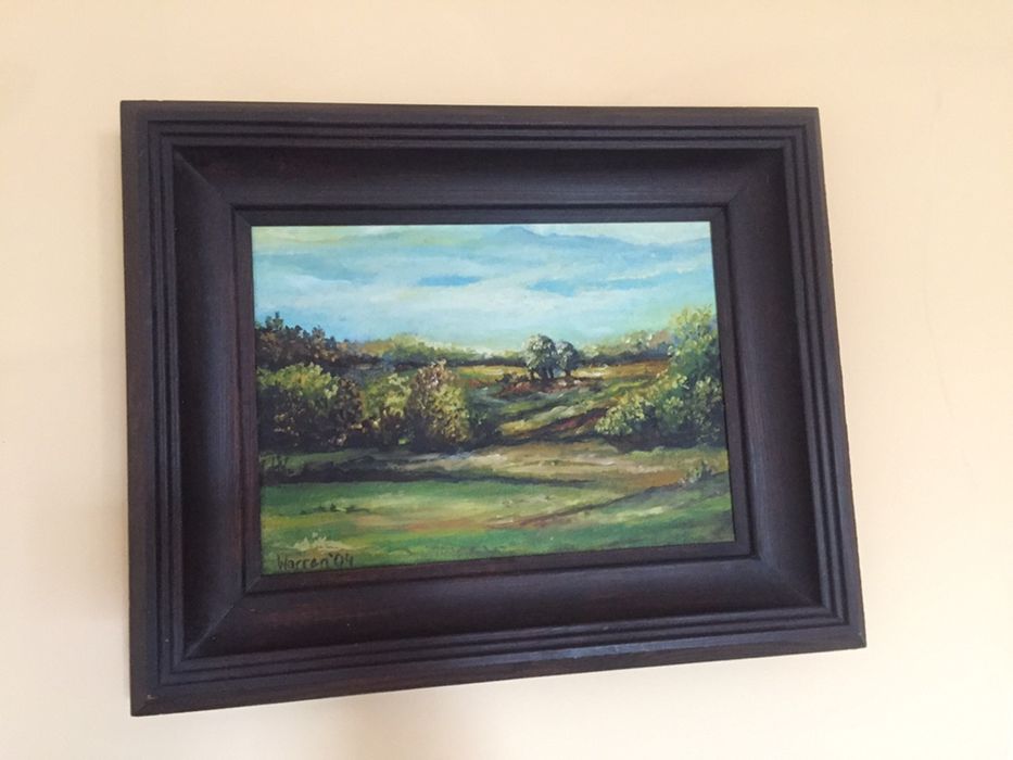 Obraz olejny pejzaż na płótnie 36/46cm