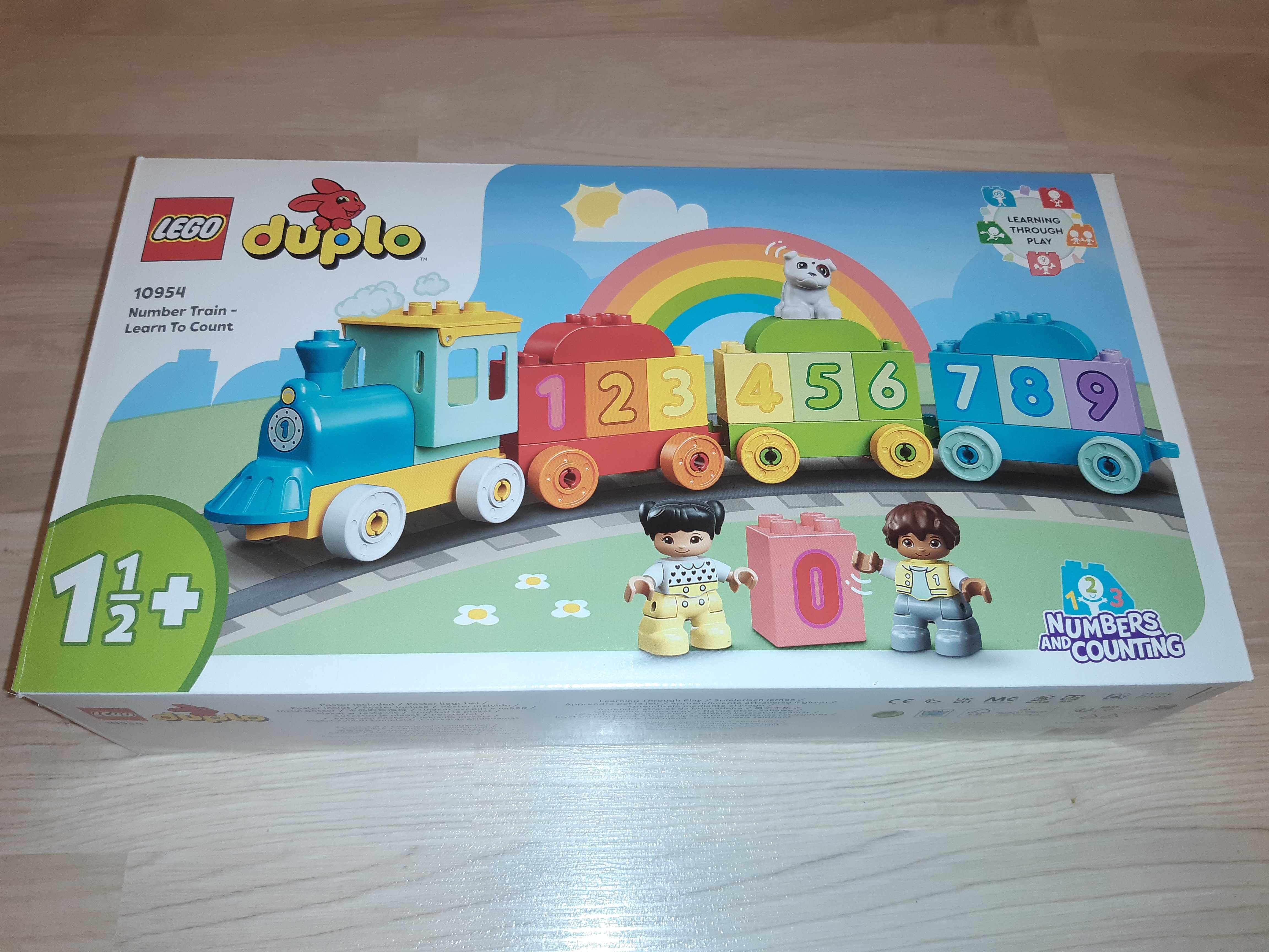 Puste pudełko Lego Duplo + instrukcja zestaw 10954 Number Train