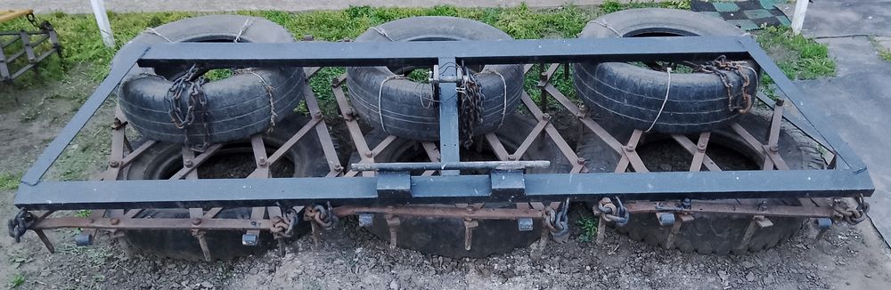 Навісна зцепка з тяжких борін 2.7 м для мінітрактора