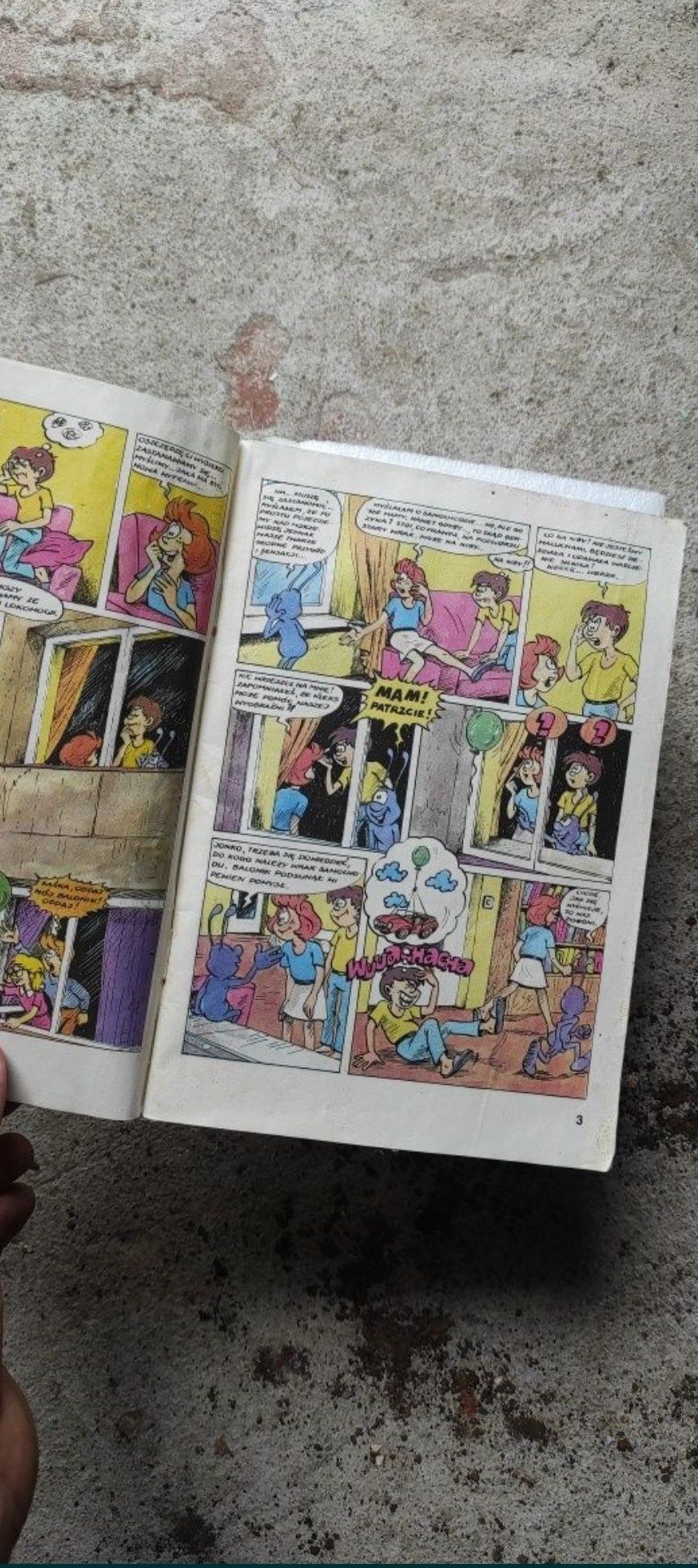 Stary zabytkowy kolekcjonerski komiks Paweł szarlota smocze jajo 1987