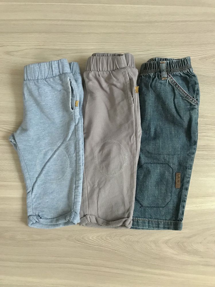 Spodnie zestaw 3szt. Smyk Timberland jeans dres r. 68