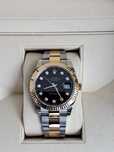 Rolex DateJust 41, brylanty,czarna tarcza,ref.126333