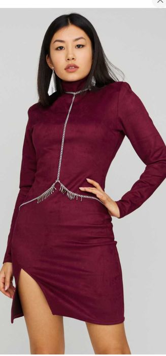 Плаття міні замша