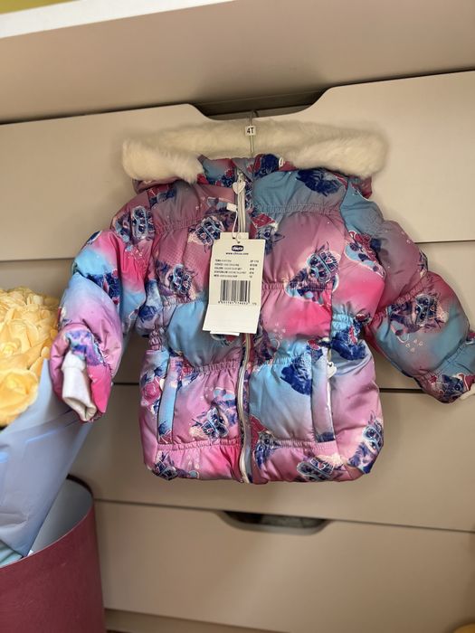 Зимова куртка на дівчинку Chicco 74 р
