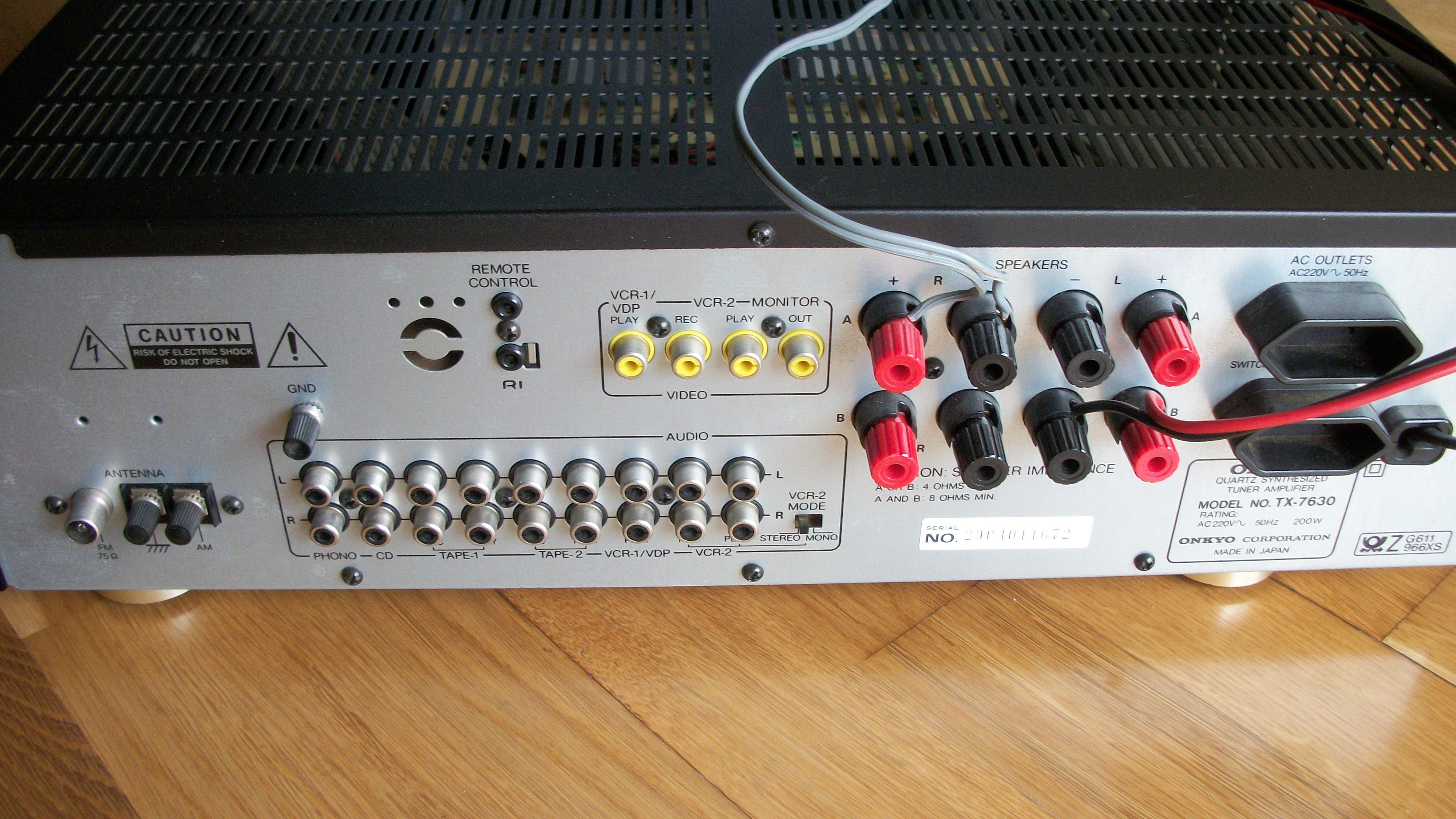 amplificador onkyo tx7630