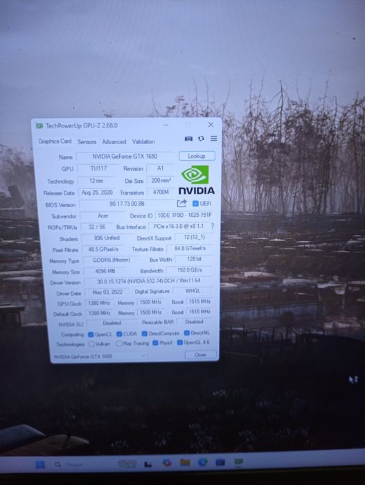 Продається ноутбук Acer AN517-41