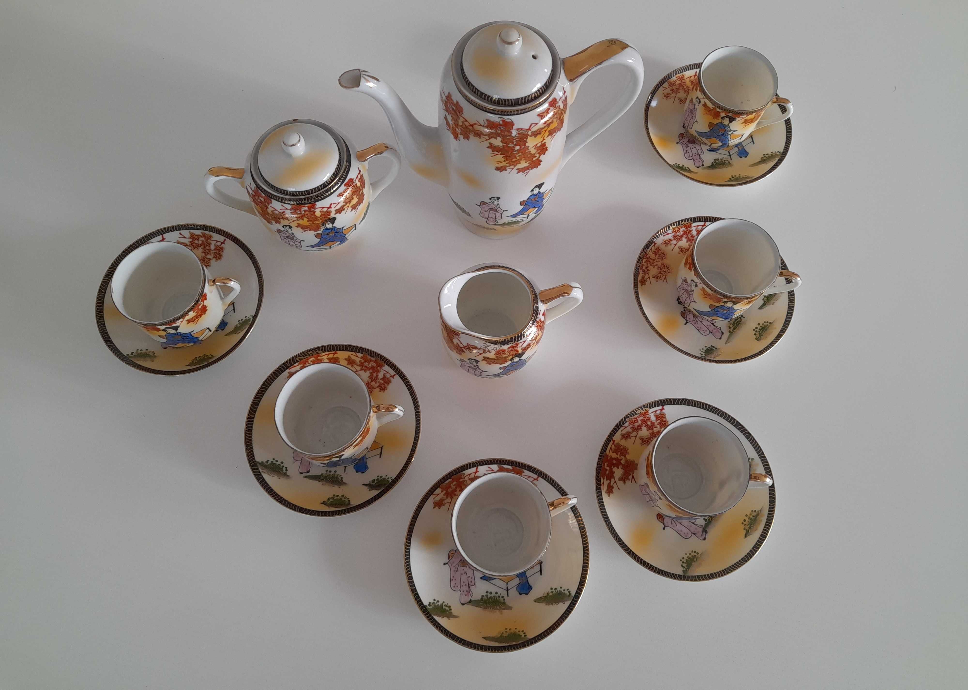 Serviço de Café em Porcelana Chinesa 15 peças