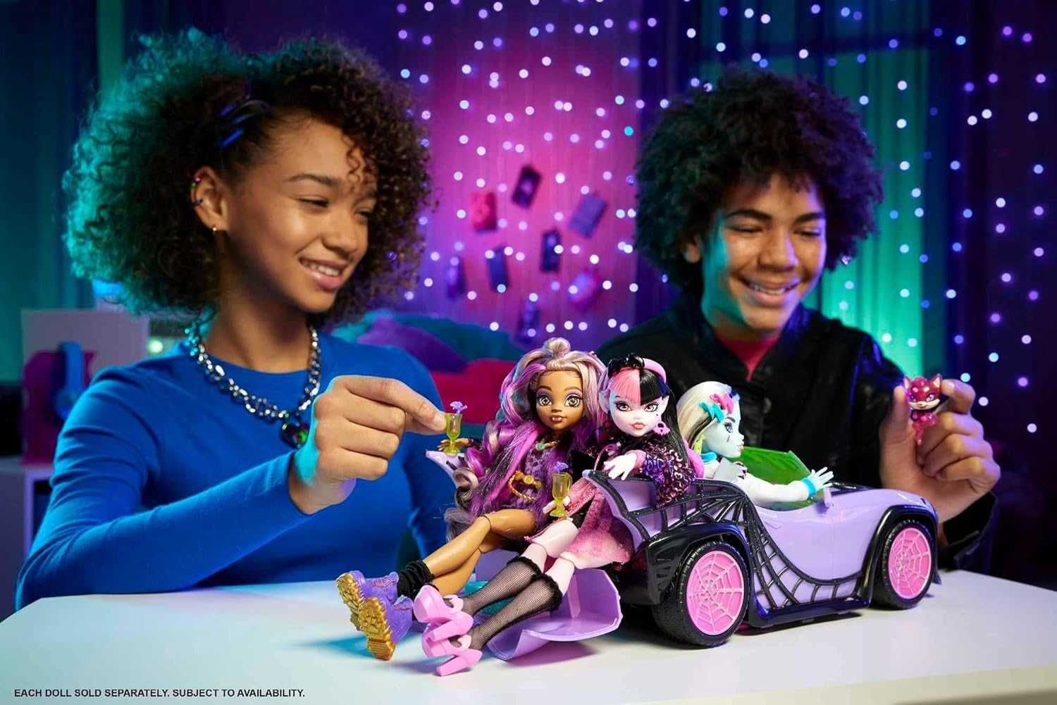 Монстер Хай машина монстромобиль с питомцем кабриолет Monster High Car