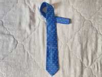 Gravata azul bolas brancas Under Blue