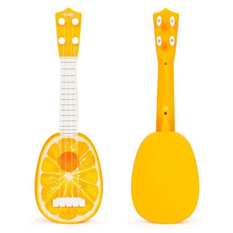 Ukulele gitara cztery struny GITARA pomarańczowa dla dzieci 3+