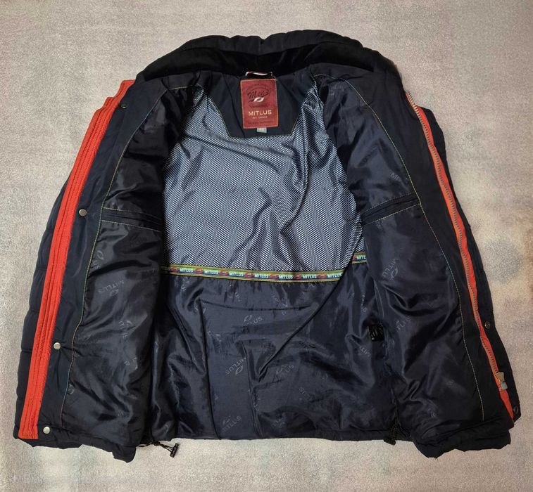 Чоловіча утеплена куртка MITLUS, темно-синя, розмір 48