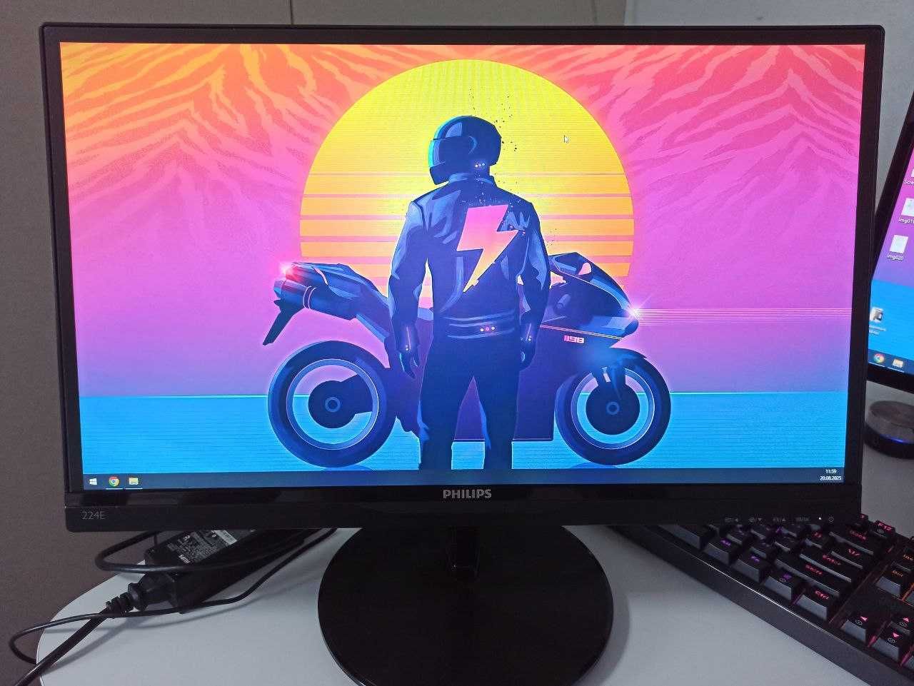 Монітор 21.5" Philips 224E5QSB IPS  Для ігор та навчання. Гарний стан!