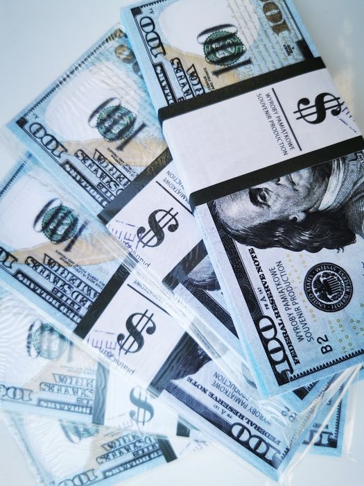 100 Dolarów USA plik 100szt. dwustronne 10x
