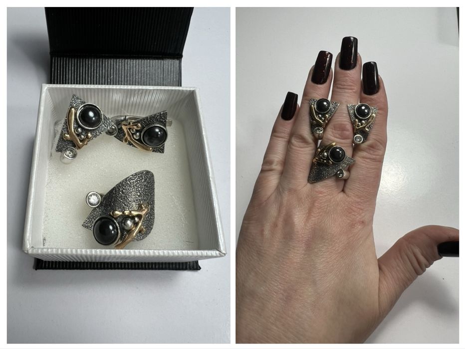 Срібло,набори,сережки,каблучки!