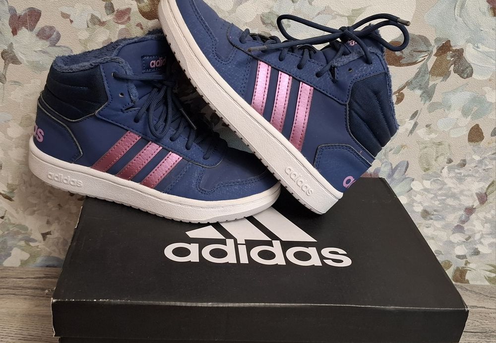 Кросівки хайтопи Adidas HOOPS 2.0 чоботи кроссовки зимние хайтопы,р.32
