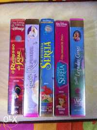 cassetes vhs originais Disney